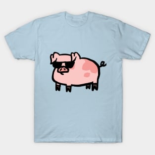 Cute Cartoon Piggy Too Cool T-Shirt